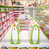 Thiết kế nội thất Shop mẹ và bé Bon Mart diện tích 50m2 - TP Hưng Yên